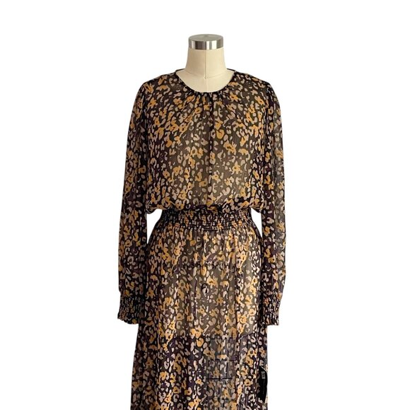 Tommy Hilfiger Autumn Floral Sheer Dress - 12 - NWT - Picture 3 of 8